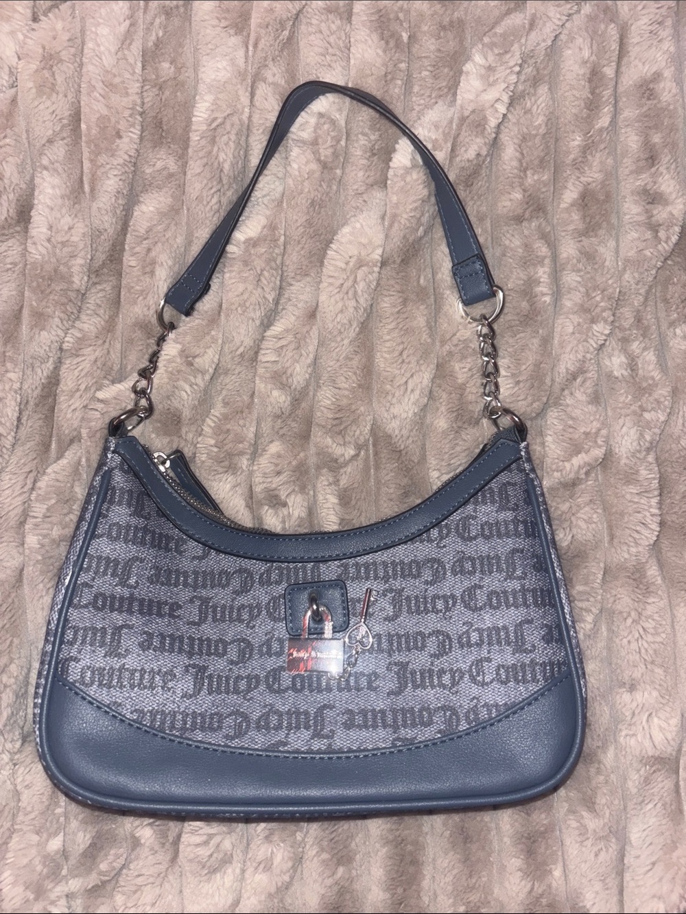 Juicy Couture Blue Logo Shoulder Bag